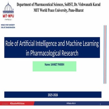 Artificial intelligence in drug discovery and development | PPTX
