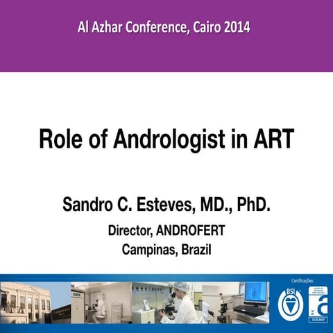 Role of Andrologist in ART