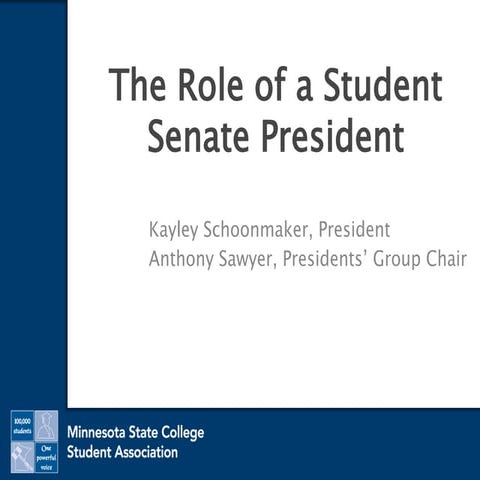 The Role of a Student Senate President