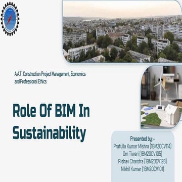 Role Of BIM in Sustainable Construction .pptx