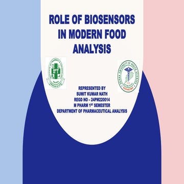 Role of biosensors in modern food analysis