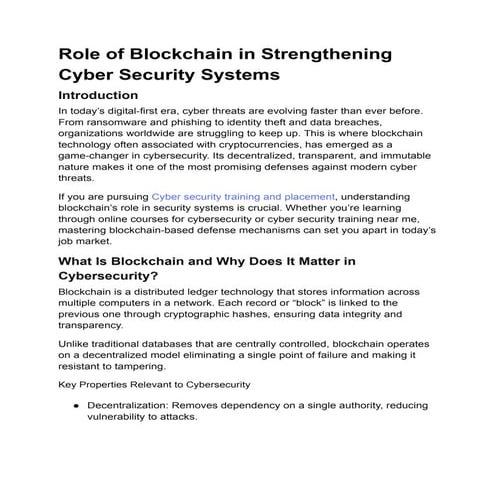 Role of Blockchain in Strengthening Cyber Security Systems.pdf