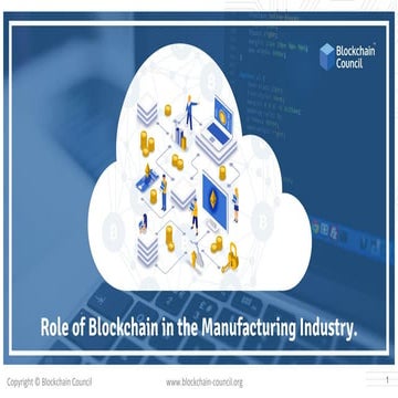 Role of blockchain in the manufacturing industry