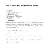 Role of blockchain technology in logistics 