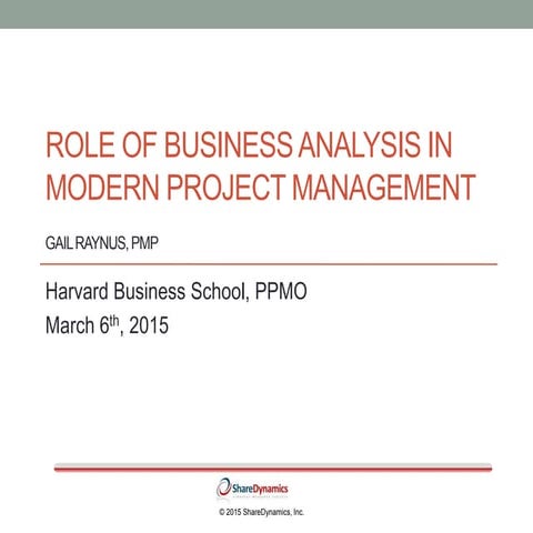 Role of Business Analysis in Modern Project Management