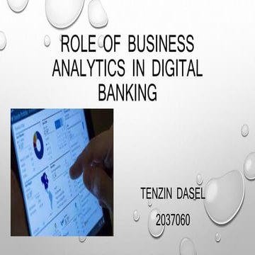 The Role of Data & Analytics in Modern Finance | PDF