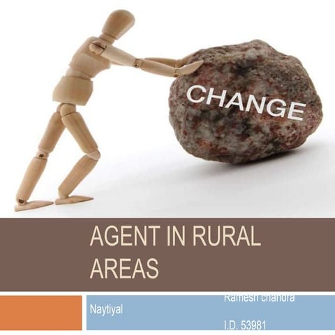 Role of change agent in rural area | PPTX