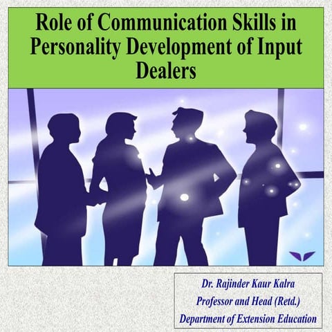 Role of communication skills in personality development of input ...