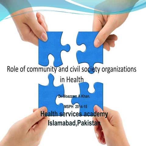 Role of community and civil society organizations in health