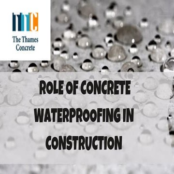 Waterproofing methods & materials used in construction | PPTX