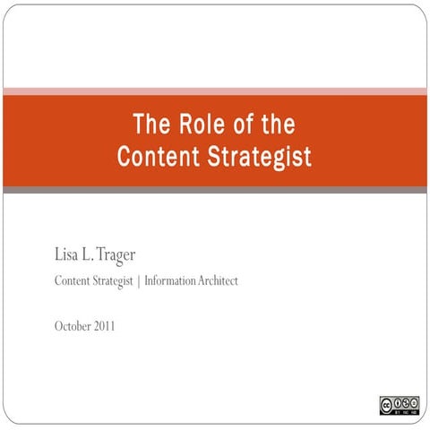Role of the Content Strategist 