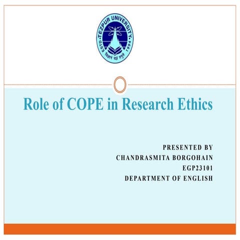 Role of COPE in Research Ethics.pptx