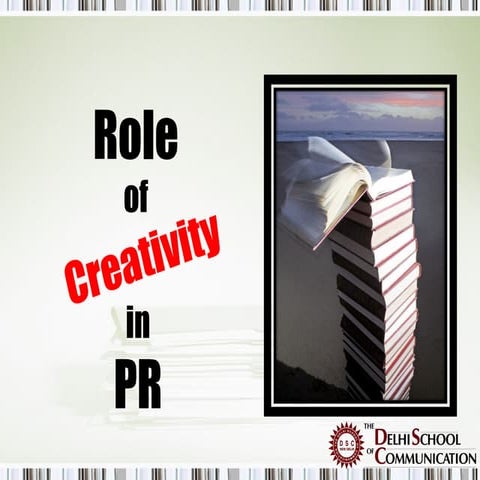 Role of Creativity in Public Relations