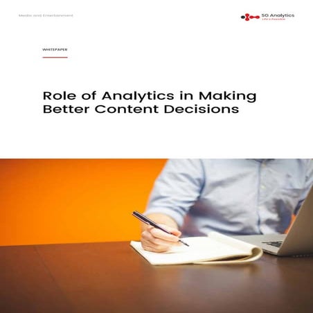Role of Data Analytics in the Media and Entertainment Industry - White Paper