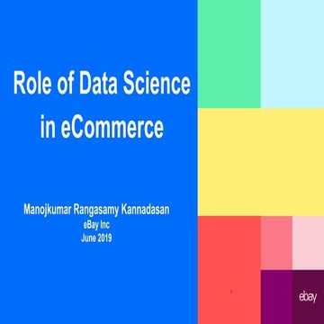 Role of Data Science in eCommerce