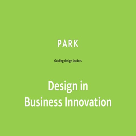Role of design in business innovation