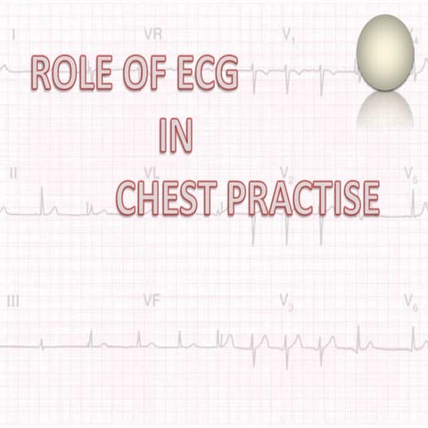 Role of ecg in pulmonology