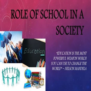 Role ofeducation in a society