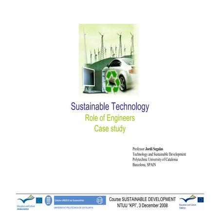 Role of Engineers in Sustainable Development | PDF