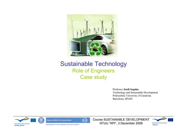 Role of Engineers in Sustainable Development
