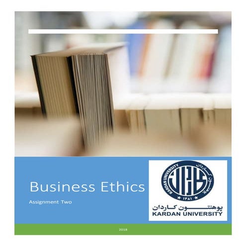 Role of Ethics in Organization PDF