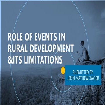 Role of events in rural development