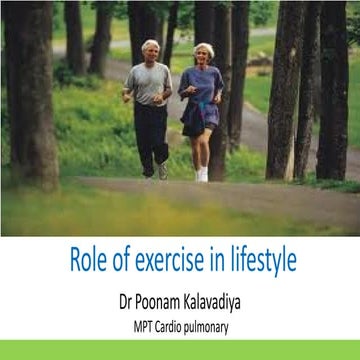 Role of exercise in lifestyle - Gisurgery