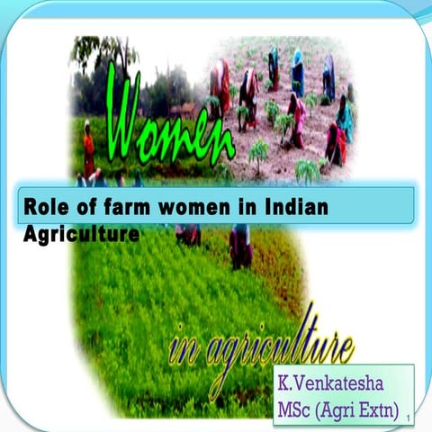 Role of farm women in indian agriculture
