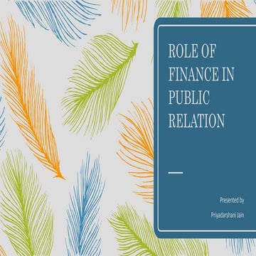  Financial Public Relation - Overview and Upcoming Trend