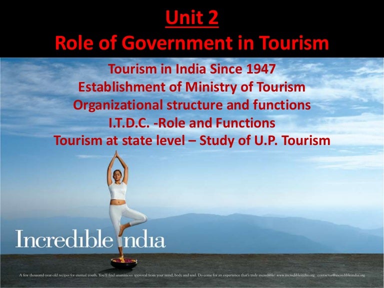 Role Of Government In Tourism