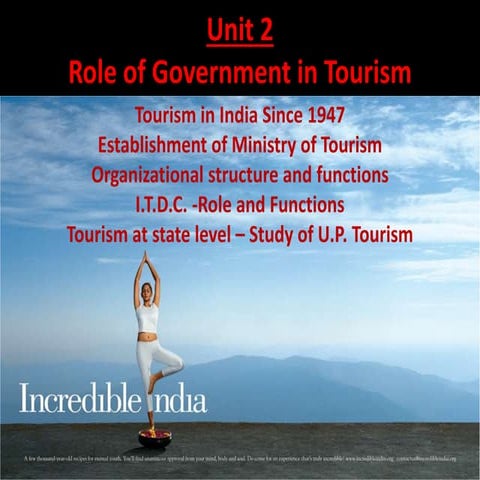 Role of Government in Tourism
