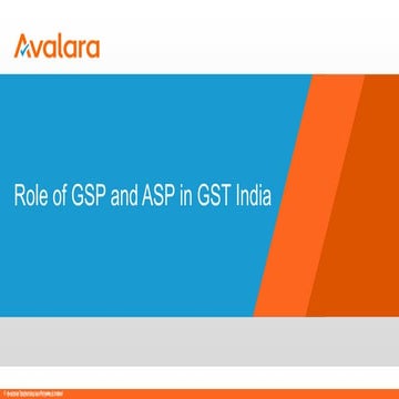 Role of GSP and ASP | PPT