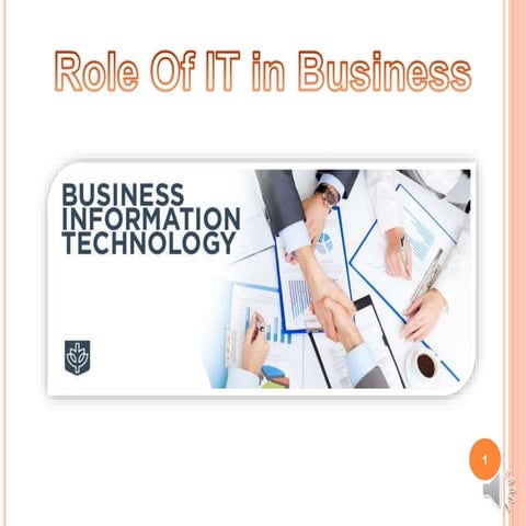 Role of it in business