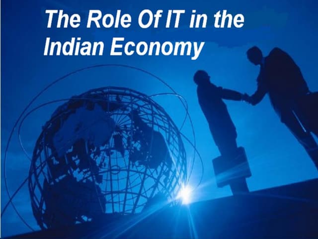 Role of it in indian economy