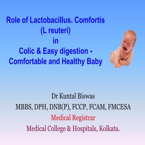 Role of l. reuteri in colic & easy digestion   comfortable and healthy baby
