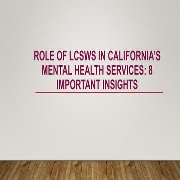 Individual Therapy in California: A Path to Mental Wellness | PPTX