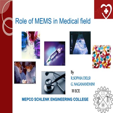 Role of mems in medical field