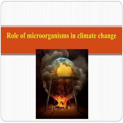 Role of microorganisms in climate change