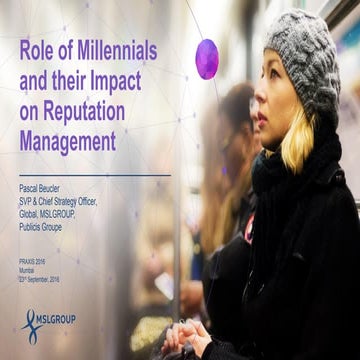 Role of Millennials and their Impact on Reputation Management