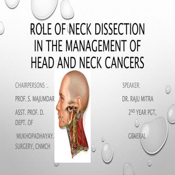 Role of neck dissection in the management of head and neck cancer | PPTX