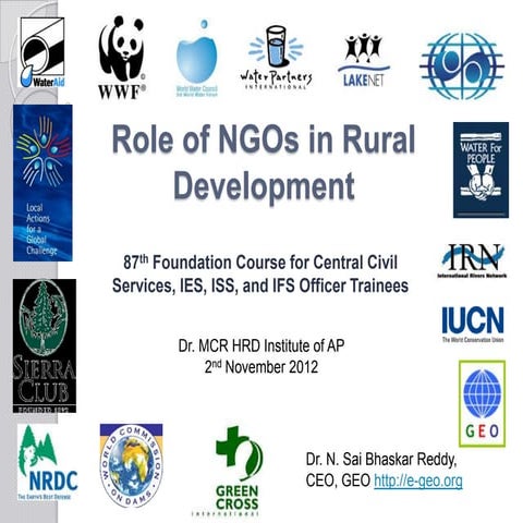 Role of NGOs in rural development