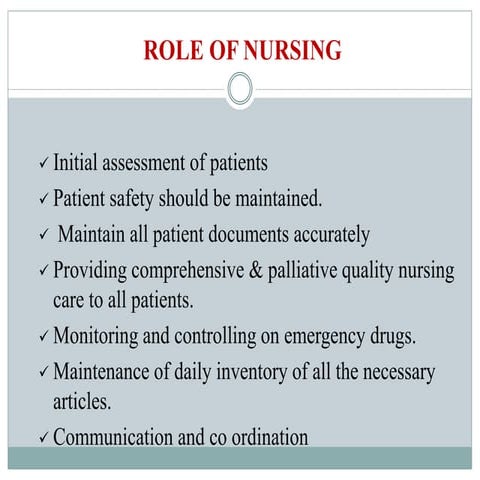 Role of nursing ppt