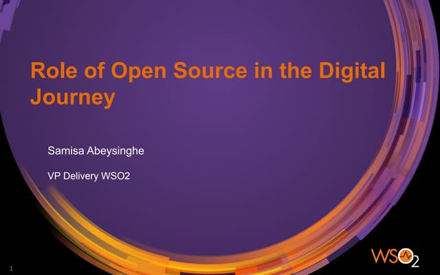 Webinar: Role of Open Source in the Digital Journey