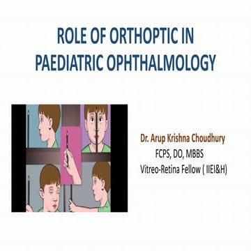 Role of orthoptics