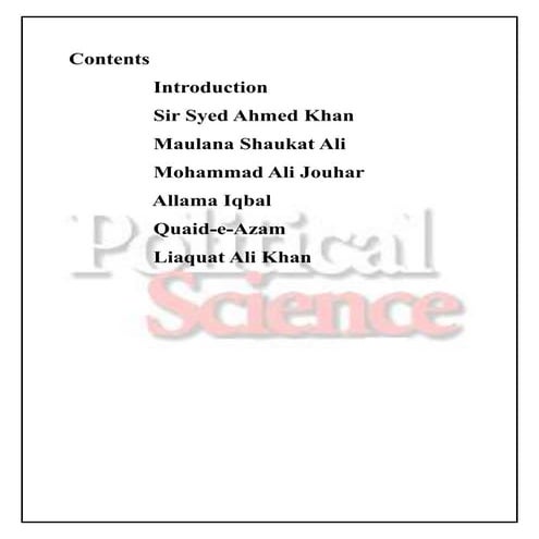 Role of personalities in pakistan movement