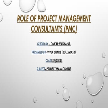 Why pmc presentation | PPSX
