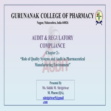 Role of quality system and audit in pharma.pptx