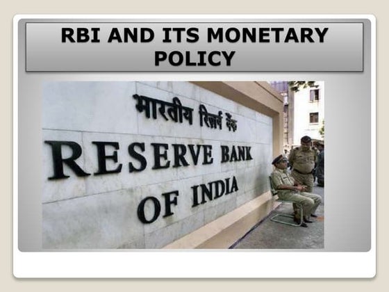 The reserve bank of india | PPT