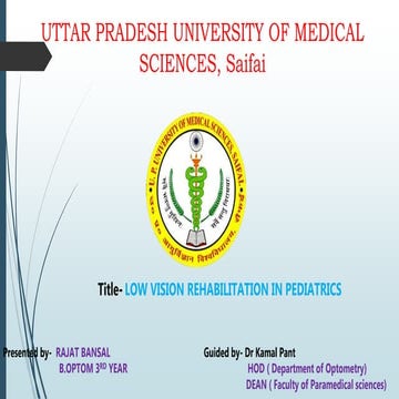 Role of rehabilitation in pediatrics