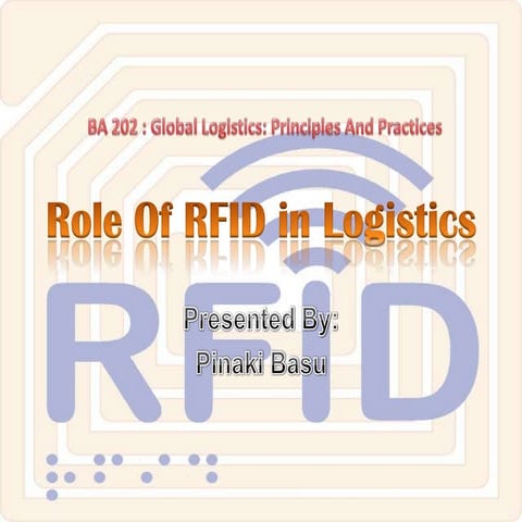 Role Of RFID In Logistics